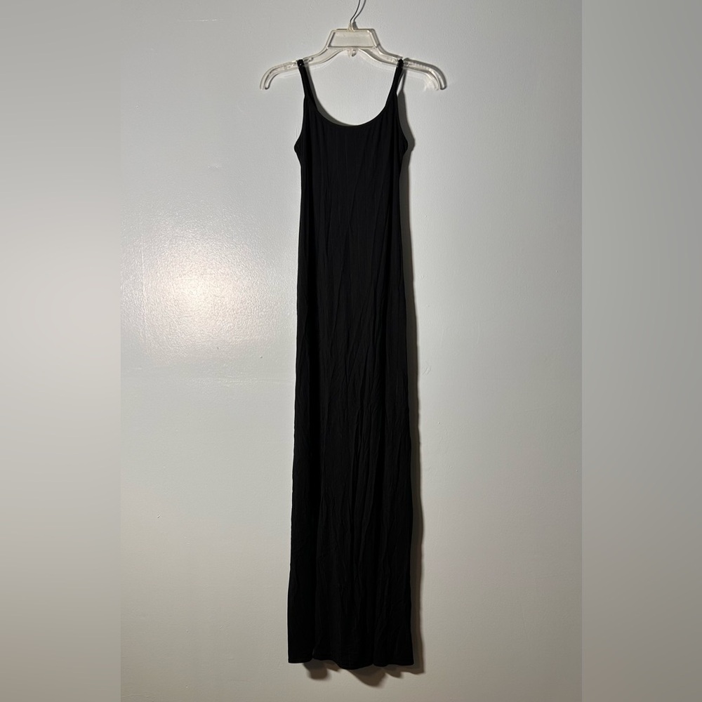 Savage X Fenty Black Sleeveless Maxi Slip Dress